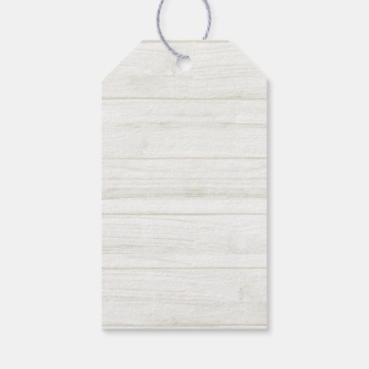 シルバースノーフレークエレガントグラムメリークリスマス ギフトタグ (裏面)