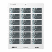 シルバースノーフレークオーナメントクリスマス ラベル (フルシート)