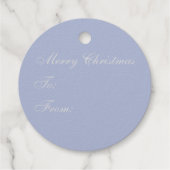 シルバースノーフレークギフトラベル フェイバータグ (裏面)