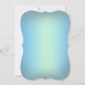 シルバースノーフレーククリスタルブルーパール結婚ズ 招待状 (裏面)