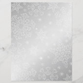 シルバースノーフレーククリスマスBG Santa Wish List (裏面)