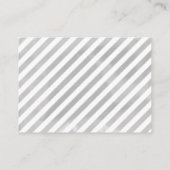 シルバースノーフレークスベビーシャワーアドバイスカード エンクロージャーカード (裏面)