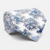 シルバースノーフレークタイ ネクタイ (ロール)