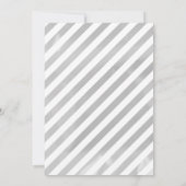 シルバースノーフレークベビーその冷たい屋外ベビーシャワー 招待状 (裏面)