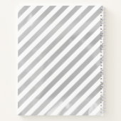 シルバースノーフレークベビーシャワーゲストブック ノートブック (裏面)