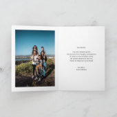 シルバースノーフレーク季節のごあいさつクリスマスホリ シーズンカード (内部)