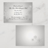 シルバースノーフレーク披露宴 エンクロージャーカード (正面/裏面)