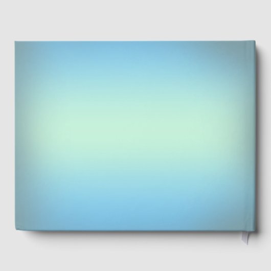 シルバースノーフレーク結晶ブルー結婚パール ゲストブック (裏面)