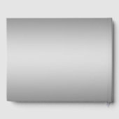 シルバースノーフレーク結晶ブルー結婚パール ゲストブック (裏面)