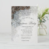 シルバースノーフレーク、パインコーンクリスマスパーティー 招待状 (スタンド正面)