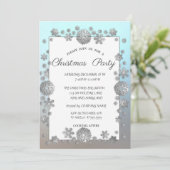 シルバースノーフレーク、フレーム企業のクリスマスパーティー 招待状 (スタンド正面)