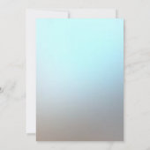 シルバースノーフレーク、フレーム企業のクリスマスパーティー 招待状 (裏面)