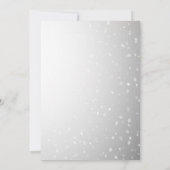 シルバースノーフレーク、ボールカンパニークリスマスパーティー 招待状 (裏面)