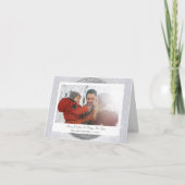 シルバースノーホリデイウィズファミリーネーム カード (正面)