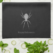 シルバースパイダーハロウィーン キッチンタオル (折り畳み)