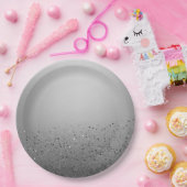 シルバースパークリーグリッタースウィート16バースデーパーティー ペーパープレート (パーティー)