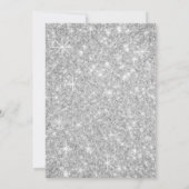 シルバースパークリーグリッターブライダルシャワー 招待状 (裏面)