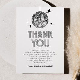 シルバースパークリー ディスコボール 結婚記念日 サンキューカード