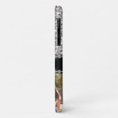 シルバースパークルグラムグリッターフォトモノグラム Case-Mate iPhoneケース (裏面/左)