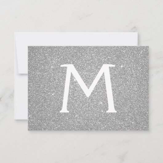 シルバースパークルグリッターキンセアニェラ保存日 セーブザデート (正面)