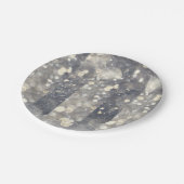 シルバースパークルグリッターグラモールグラムモダントレンディー ペーパープレート (アングル)