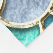 シルバースパークルグリッターマーメイドはかりで測 フリースブランケット (角)