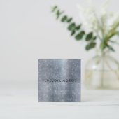 シルバースパークルグリッター美しいスタイリスト スクエア名刺 (スタンド正面)