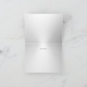 シルバースパークルスノーフレークサンキューカード サンキューカード (内部)