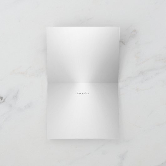 シルバースパークルスノーフレークサンキューカード サンキューカード (内部)