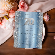 シルバースパークルダイアモンズブルー70誕生日