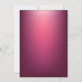 シルバースパークルダイヤモンドレッドリタイアメントパーティー 招待状 (裏面)