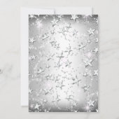 シルバースパークルティアラスターズキンセアニェラ招待状 招待状 (裏面)