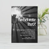 シルバースパークルディスコボールバチェロレッテ 招待状 (スタンド正面)