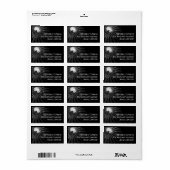 シルバースパークルディスコボールパーティー ラベル (フルシート)