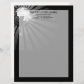 シルバースパークルディスコボールパーティー レターヘッド (正面/裏面)