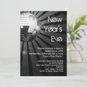 シルバースパークルディスコボール大晦日パーティー 招待状 (スタンド正面)