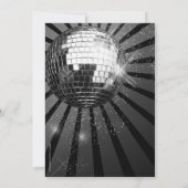 シルバースパークルディスコボール大晦日パーティー 招待状 (裏面)