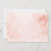 シルバースパークルドレスブルゴーニュブライダルシャワー 招待状 (裏面)