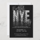 シルバースパークルバーチャル新年イブパーティー 招待状 (正面)