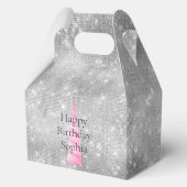 シルバースパークルピンクグレームユニコーン誕生日 フェイバーボックス (正面)