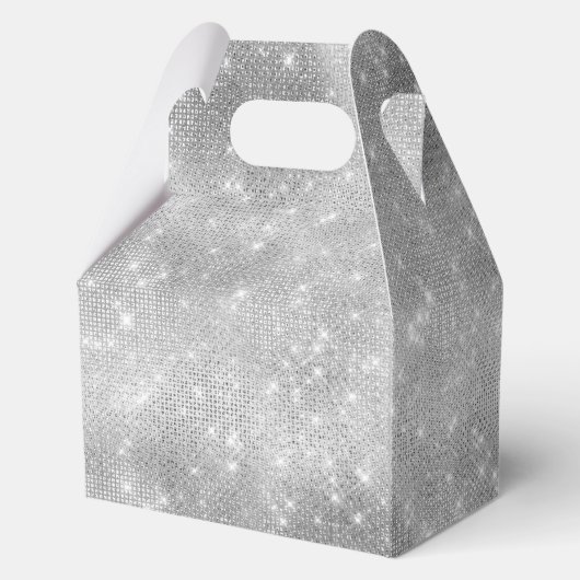 シルバースパークルピンクグレームユニコーン誕生日 フェイバーボックス (裏面)