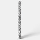 シルバースパークルフェイクきらきら光るグリッターパーソナライズされた SAMSUNG GALAXYケース (左側面)