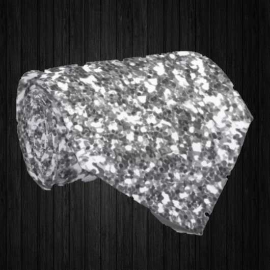 シルバースパークルフェイクグリッターファンシーラグジュアリー ネクタイ