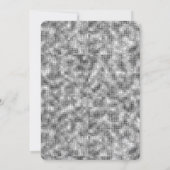 シルバースパークルブライダルシャワー 招待状 (裏面)