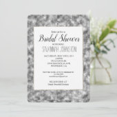 シルバースパークルブライダルシャワー 招待状 (スタンド正面)