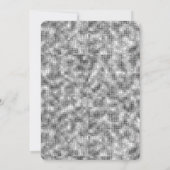 シルバースパークルブライダルシャワー 招待状 (裏面)