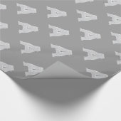 シルバースパークルレターA ラッピングペーパー (角)