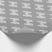 シルバースパークルレターM ラッピングペーパー (角)