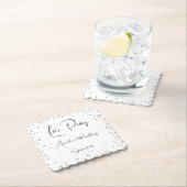 シルバースパークル完全にカスタマイズ可能パーティー ペーパーコースター (インサイチュ)