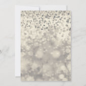 シルバースパークル コンフェッティ パーティー イベント招待状 招待状 (裏面)